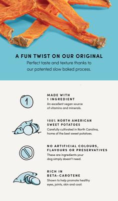 Show full view: Crumps' Naturals Sweet Potato Fries Grain-Free Dog Treats, 9.9-oz bag slide 5 of 10