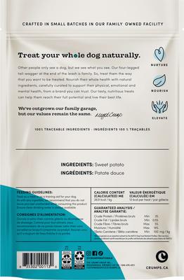 Show full view: Crumps' Naturals Sweet Potato Fries Grain-Free Dog Treats, 9.9-oz bag slide 3 of 10