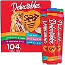 Hartz Delectables Squeeze Up Seafood & Chicken Variety Pack Grain-Free Lickable Cat Treats, 0.5-oz tube, 104 count