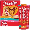 Hartz Delectables Squeeze Up Tuna, Chicken, & Salmon Flavored Variety Pack Lickable Cat Treats, 0.5-oz tube, 54 count