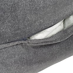 Pendleton Cabin Stripe Fleece Kuddler Dog Bed, Cabin Stripe Gray, X-Large: 42 x 30 x 10.5-in slide 2 of 9
