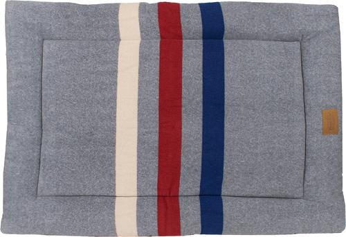 Show full view: Pendleton Fleece Comfort Cushion Dog Bed, Cabin Stripe Gray, Large slide 5 of 9