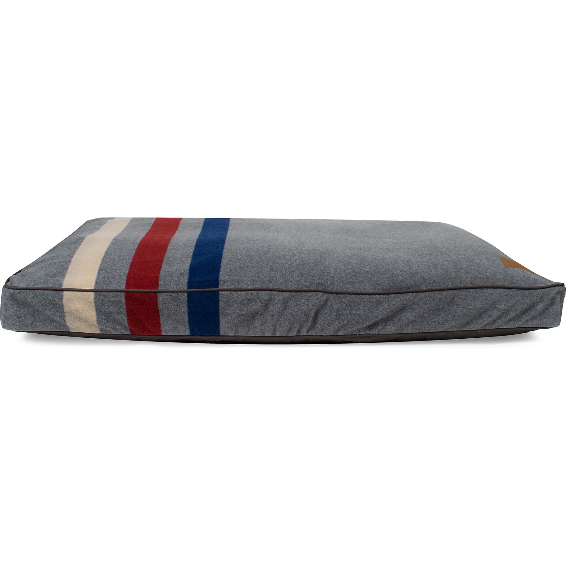 Pendleton Cabin Stripe Fleece Dog Bed, Cabin Stripe Gray, X-Large: 48 x 36 x 4-in