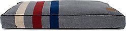 Pendleton Cabin Stripe Fleece Dog Bed, Cabin Stripe Gray, Medium