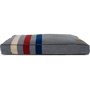 Pendleton Cabin Stripe Fleece Dog Bed, Cabin Stripe Gray, Medium
