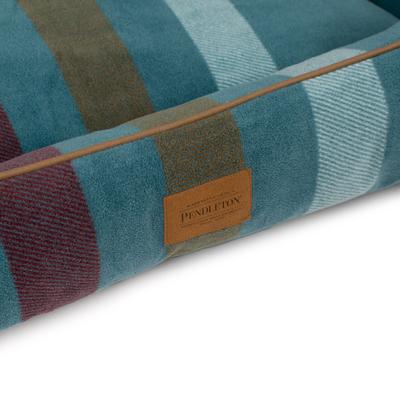 Show full view: Pendleton Cabin Stripe Fleece Kuddler Dog Bed, Cabin Stripe Shale, Large slide 7 of 10
