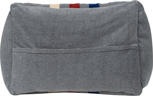 Show full view: Pendleton Cabin Stripe Fleece Kuddler Dog Bed, Cabin Stripe Gray, Large slide 7 of 11