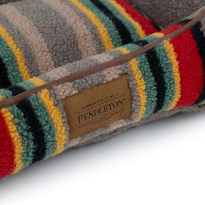 Show full view: Pendleton Vintage Camp Mini Kuddler Dog Bed, Mineral Umber slide 8 of 9