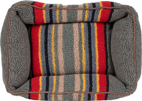 Show full view: Pendleton Vintage Camp Mini Kuddler Dog Bed, Green Heather slide 7 of 9