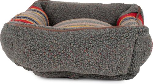 Show full view: Pendleton Vintage Camp Mini Kuddler Dog Bed, Green Heather slide 5 of 9