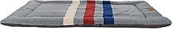 Pendleton Fleece Comfort Cushion Dog Bed, Cabin Stripe Gray, Large