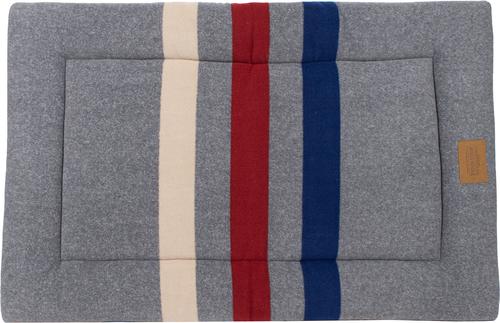 Show full view: Pendleton Fleece Comfort Cushion Dog Bed, Cabin Stripe Gray, Medium slide 4 of 8
