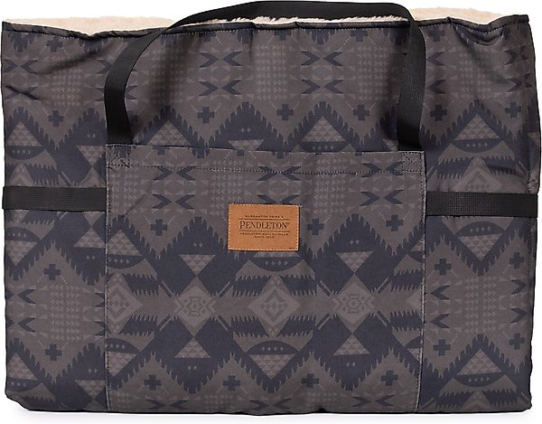 Show full view: Pendleton Travel Bed Dog Bed, Nehalem Gray, Large/X-Large slide 1 of 7