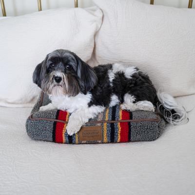 Show full view: Pendleton Vintage Camp Mini Dog Bed, Green Heather slide 5 of 10