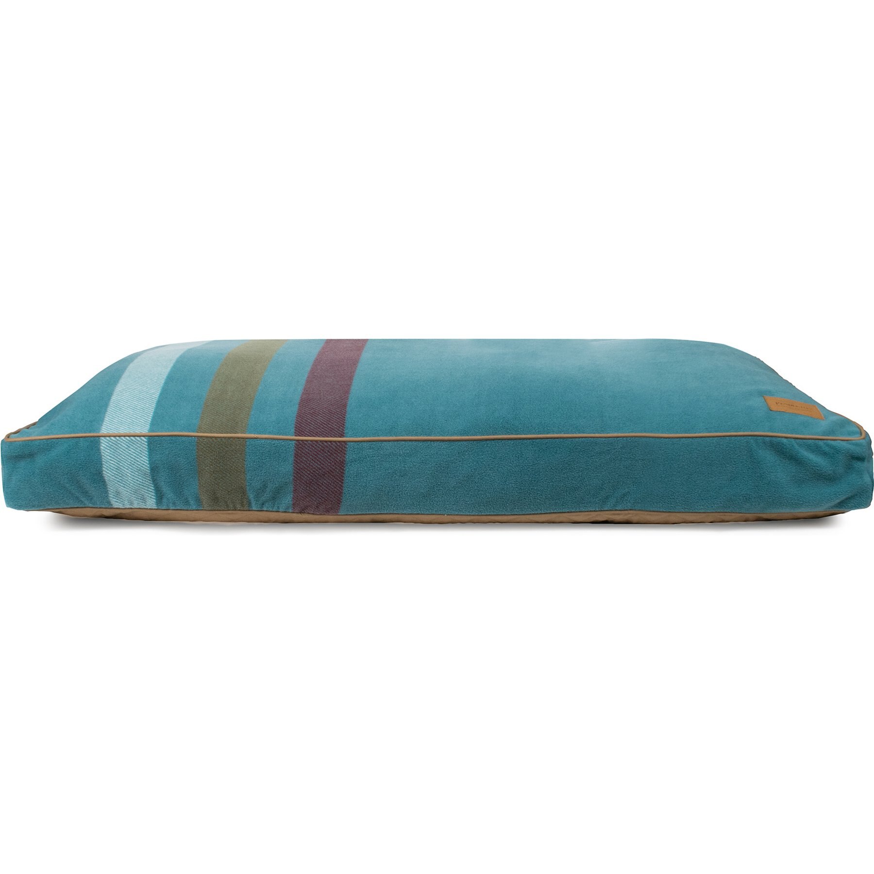 Pendleton Cabin Stripe Fleece Dog Bed, Cabin Stripe Shale, Large: 40 x 32 x 4-in
