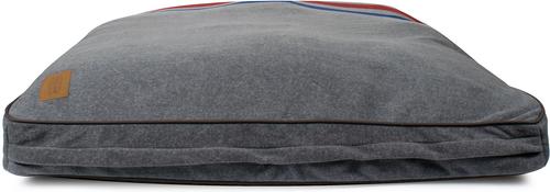 Show full view: Pendleton Cabin Stripe Fleece Dog Bed, Cabin Stripe Gray, Large slide 3 of 9