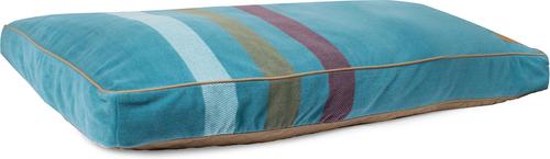 Show full view: Pendleton Cabin Stripe Fleece Dog Bed, Cabin Stripe Shale, Large slide 2 of 9