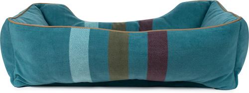 Show full view: Pendleton Cabin Stripe Fleece Kuddler Dog Bed, Cabin Stripe Shale, Large slide 4 of 10
