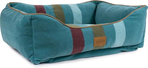 Show full view: Pendleton Cabin Stripe Fleece Kuddler Dog Bed, Cabin Stripe Shale, Medium slide 2 of 10