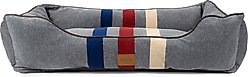 Pendleton Cabin Stripe Fleece Kuddler Dog Bed, Cabin Stripe Gray, X-Large: 42 x 30 x 10.5-in slide 1 of 9