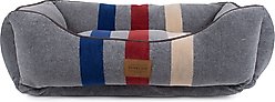 Pendleton Cabin Stripe Fleece Kuddler Dog Bed, Cabin Stripe Gray, Medium