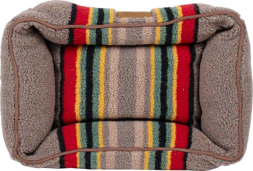 Show full view: Pendleton Vintage Camp Mini Kuddler Dog Bed, Mineral Umber slide 6 of 9