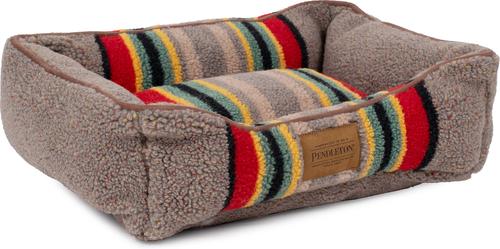 Show full view: Pendleton Vintage Camp Mini Kuddler Dog Bed, Mineral Umber slide 3 of 9