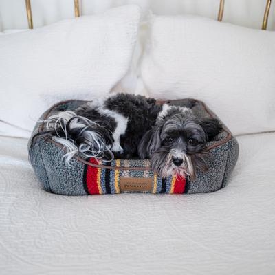 Show full view: Pendleton Vintage Camp Mini Kuddler Dog Bed, Green Heather slide 4 of 9