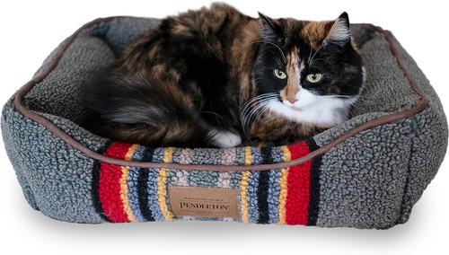 Show full view: Pendleton Vintage Camp Mini Kuddler Dog Bed, Green Heather slide 3 of 9