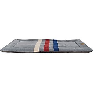 Pendleton Fleece Comfort Cushion Dog Bed, Cabin Stripe Gray, X-Large