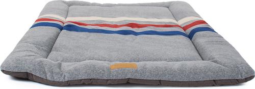 Show full view: Pendleton Fleece Comfort Cushion Dog Bed, Cabin Stripe Gray, Large slide 4 of 9