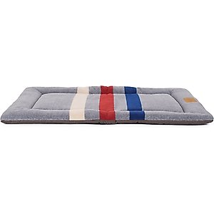 Pendleton Fleece Comfort Cushion Dog Bed, Cabin Stripe Gray, Medium
