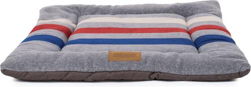 Show full view: Pendleton Fleece Comfort Cushion Dog Bed, Cabin Stripe Gray, Small slide 3 of 8
