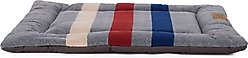 Pendleton Fleece Comfort Cushion Dog Bed, Cabin Stripe Gray, Small