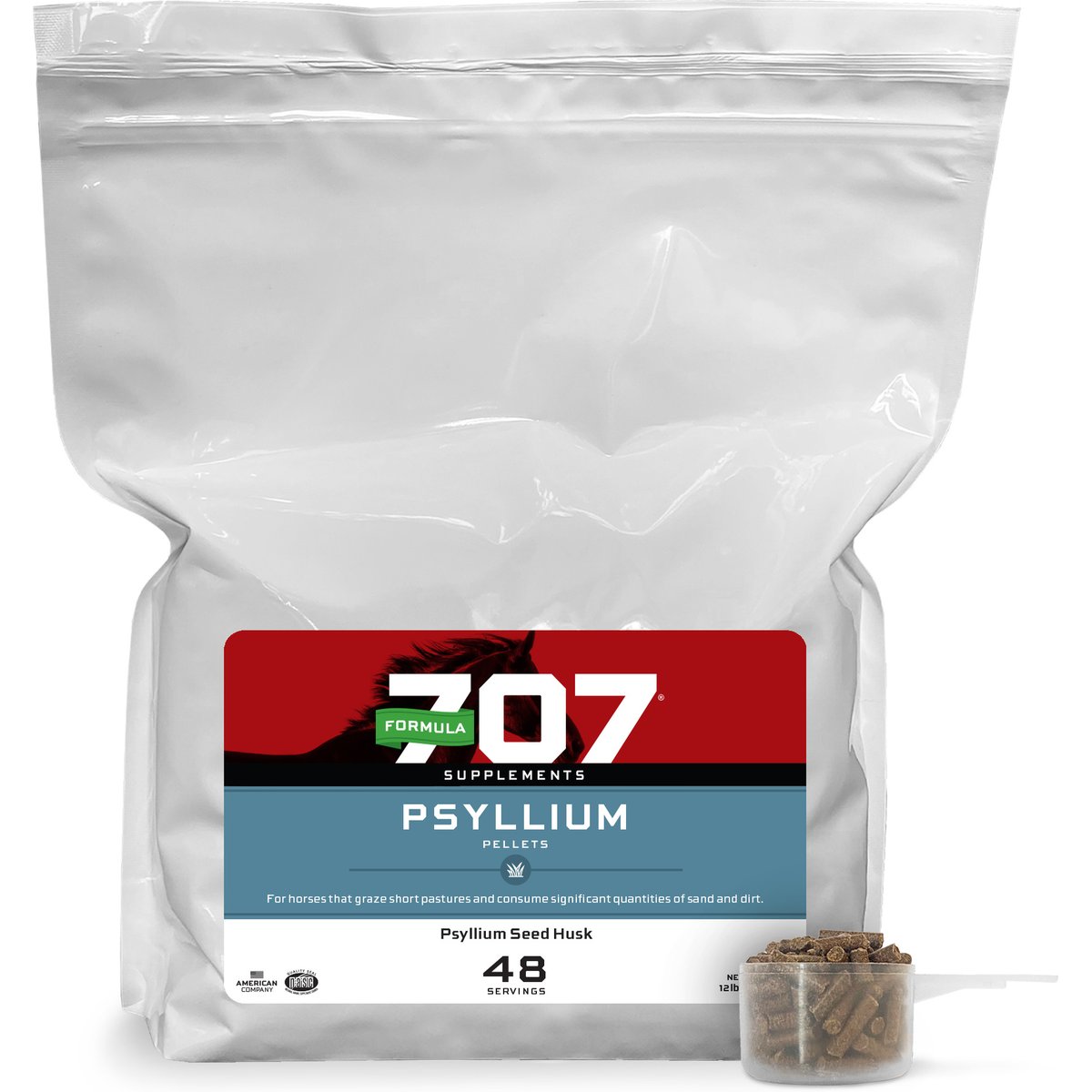 Formula 707 Psyllium Horse Supplement, 12-lb Bag