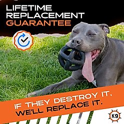 Monster K9 Dog Toys Indestructible Ring Ball, Black slide 2 of 7