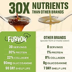 Furvor Advanced Mobility Beef Concentrated Digestive Health High-Protein Liquid Dog Food Topper, 16-oz bottle slide 2 of 9