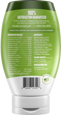 Show full view: Furvor Advanced Mobility Beef Concentrated Digestive Health High-Protein Liquid Dog Food Topper, 12-oz bottle slide 10 of 13