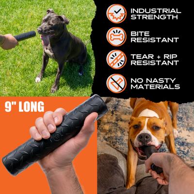 Show full view: Monster K9 Dog Toys Indestructible Chew Stick Dog Toy, Black slide 4 of 9