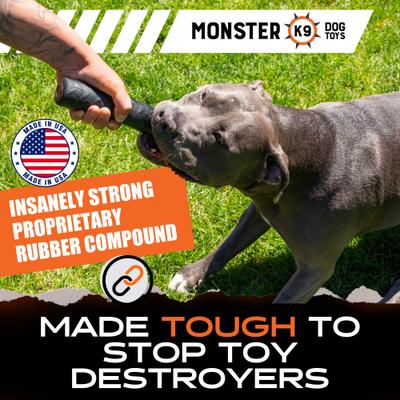 Show full view: Monster K9 Dog Toys Indestructible Chew Stick Dog Toy, Black slide 3 of 9