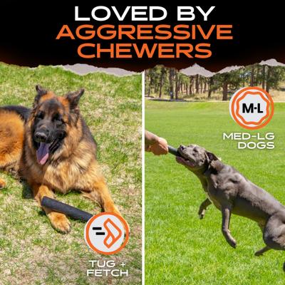 Show full view: Monster K9 Dog Toys Indestructible Chew Stick Dog Toy, Black slide 6 of 9