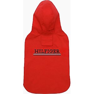 Tommy Hilfiger Core Dog Rain Coat, Primary Red, Medium