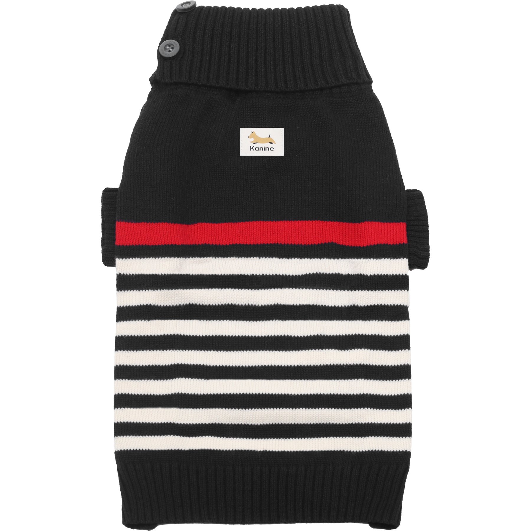 Kanine Dog Sweater, Tap Shoe Black, Medium