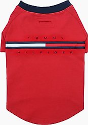 Tommy Hilfiger Core Dog Tee, Primary Red/Navy, Large