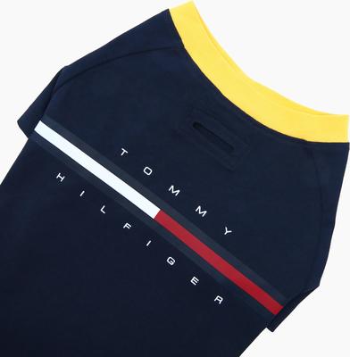 Show full view: Tommy Hilfiger Core Dog Tee, Desert Sky/Warm Yellow, XX-Small slide 3 of 3