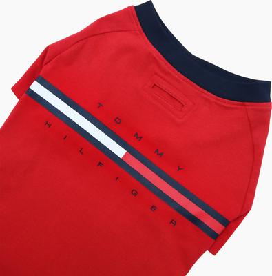 Show full view: Tommy Hilfiger Core Dog Tee, Primary Red/Navy, XX-Small slide 3 of 3