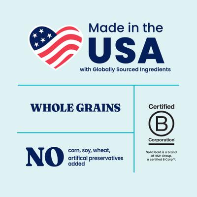 Show full view: Solid Gold Gut Health Real Lamb, Brown Rice & Pearled Barley Recipe Whole Grain Dry Dog Food, 22-lb bag slide 6 of 12