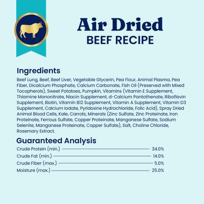Show full view: Solid Gold Complete & Balanced Beef Recipe Air Dried Dog Food Topper, 2-lb pouch slide 7 of 11