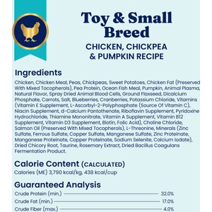 Solid Gold Toy & Small Breed Gut Health Real Chicken, Chickpea & Pumpkin Grain-Free Dry Dog Food, 11-lb bag