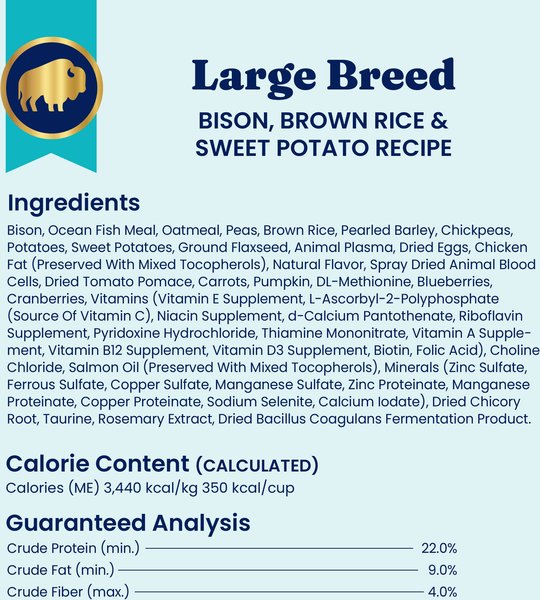 Solid Gold Large Breed Gut Health Real Bison & Brown Rice Whole Grain Dry Dog Food
